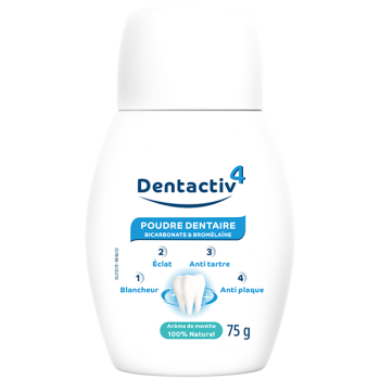 DentActiv-4 Zahnpulver Gilbert - Flasche mit 75g