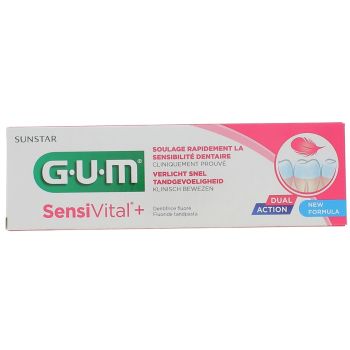 Fluoridhaltige Zahnpasta Gum Sensivital+ - 75 ml Tube