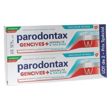 Zahnpasta Gencives+ Intensive Frische Parodontax - 2er Pack mit 75ml Tuben