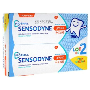 Junior Zahnpasta Sensodyne - 2er Pack mit 50 ml Tuben