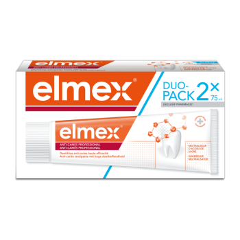 Professionelle Elmex Anti-Karies Zahnpasta - 2er Pack mit 75 ml Tuben