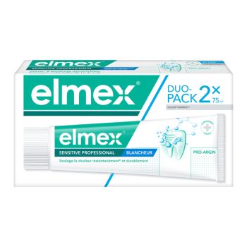 Zahnpasta Sensitive Professional Whitening Elmex - 2 Tuben à 75 ml