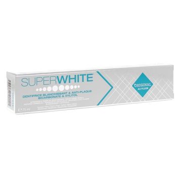 Zahnaufhellende & Plaque-hemmer Original mit Fluor Superwhite - Tube mit 75ml