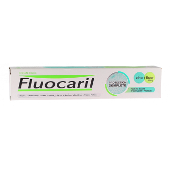 Zahnpasta vollständiger Schutz Zink+Fluor Fluocaril - Tube mit 75 ml