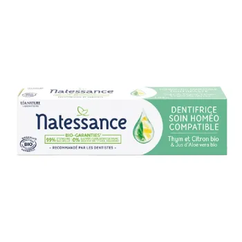 Homöopathische Bio-Pflegezahnpasta Natessance - 75ml Tube