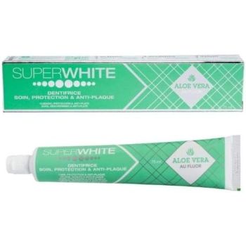 Zahnpasta Pflege Schutz & Anti-Plak Aloe Vera Superwhite - Tube mit 75 ml