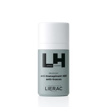 Antitranspirant-Deodorant 48h gegen Flecken Lierac Homme - Roll-On 50ml