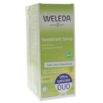 Weleda Deodorant mit natürlichen ätherischen Ölen - 2er-Pack mit 100 ml Deodorants