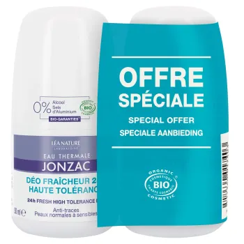 Deodorant Frische 24h hohe Verträglichkeit Thermalwasser Jonzac - 2er Pack 50ml Roll-ons