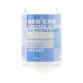 Deo'Exo Kristall von Kaliumalun Pocket Exopharm - Stick mit 60 g