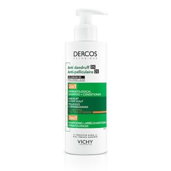 Dercos Anti-Schuppen Shampoo entwirrend behandelnd 2in1 Vichy - Flasche mit 400ml