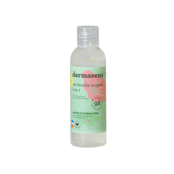 Dermasens überfettendes Duschgel 3in1 Sommerfrische Duft Marke Verte - Flasche mit 100ml