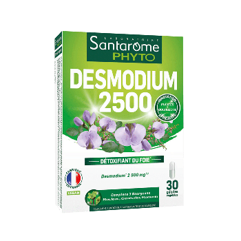 Desmodium 2500 Leberentgiftung Santarôme Phyto - Packung mit 30 Kapseln