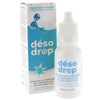 Desodrop Augentropfen schützende und befeuchtende Lösung Bausch & Lomb - Flasche mit 8 ml