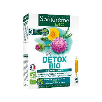 Detox Bio 5 Emontoires Santarome - Packung mit 20 Ampullen