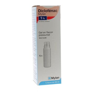 Diclofenac 1% Gel in Druckflasche Mylan - Flasche mit 100 ml