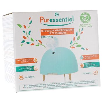 Ultraschall-Luftbefeuchter Spoutnik Puressentiel - Box mit 1 Spoutnik-Diffusor + 1 Adapter