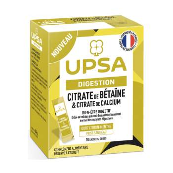 Verdauung Betainglycinat & Calciumcitrat UPSA - Packung mit 10 Sachets