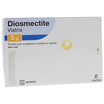Diosmectit 3g Beutel Pulver zur Herstellung einer trinkbaren Suspension in Beuteln von Viatris - Packung mit 60 Beuteln