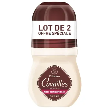 Deodorant Absorb+ für Männer 48H Rogé Cavaillès - 2er-Pack 50 ml Roll-ons