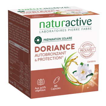 Doriance Selbstbräuner und Schutz Naturactive - Packung mit 30 Kapseln