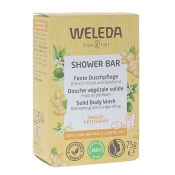 Festes Duschgel Ingwer und Petit Grain von Weleda - 75g Stück