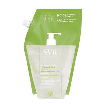 Sebiaclear Mizellenwasser Eco-Nachfüllung SVR - Nachfüllpackung von 400 ml