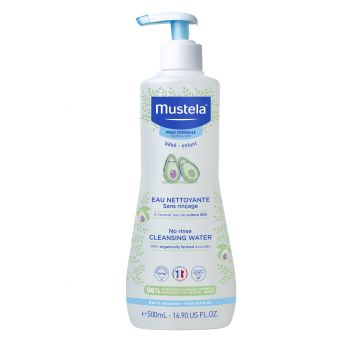 Reinigendes Wasser ohne Abspülen für normale Haut Mustela - Pumpflasche mit 500 ml