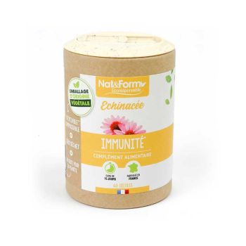 Echinacea natürliche Abwehrkräfte Ecoresponsable Nat&Form - Box mit 60 Kapseln