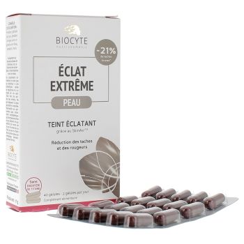 Extreme Glow Haut Biocyte - Box mit 40 Kapseln