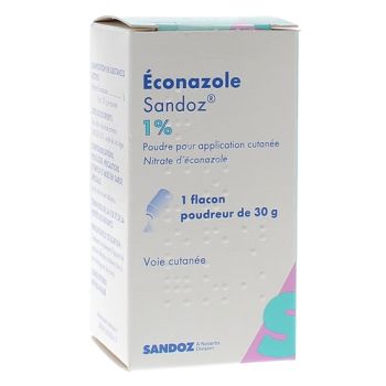 Econazol 1% Pulver Sandoz - 1 Flasche Pulver zu 30 g