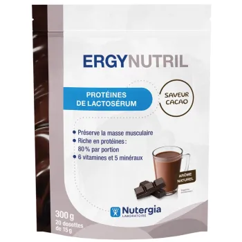 Ergynutril Whey Protein Kakao Nutergia - Beutel mit 300g