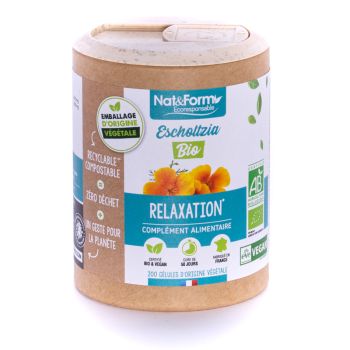 Escholtzia Bio Ecoresponsable Nat&Form - Dose von 200 Kapseln