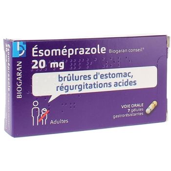 Esomeprazol 20 mg Biogaran Beratung - 7 magensaftresistente Kapseln