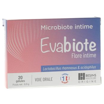 Evabiote intime Flora Besins Healthcare - Packung mit 20 Kapseln