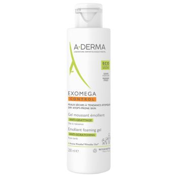 Exomega Control Schäumende Emulsion A-derma - Flasche mit 200 ml