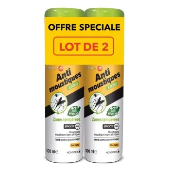 Expert 123 Mücken- und Zeckenschutzspray für gemäßigte Zonen Novodex - 2er-Pack mit 100 ml Sprays