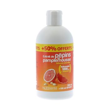 Extrakt aus Grapefruitsamen Nutrisanté - Flasche mit 200 ml + 100 ml geschenkt