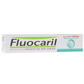 Zahngel Minze bi-fluorid 250 mg Fluocaril - Tube mit 75 ml