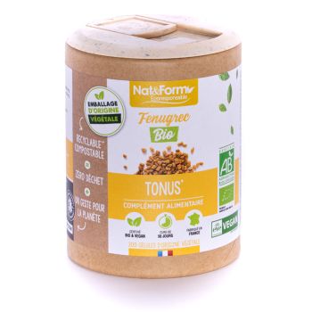 Bio-Fenugreek Tonus Nat&Form - Dose von 200 Kapseln