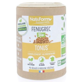 Bio-Fenugreek Ecoresponsible Nat&Form - Packung mit 90 Kapseln