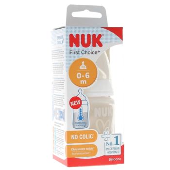 First Choice+ Temperaturkontrollflasche 0-6 Monate NUK - 150 ml Flasche