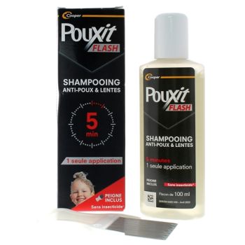 Flash Läuse- und Nissen-Shampoo Pouxit - Flasche mit 100 ml