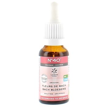 Bachbl&uuml;ten Nr. 40 Bio-Energie Lemon Pharma - Flasche mit 20 ml