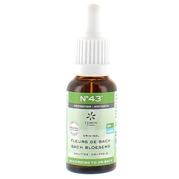 Bachbl&uuml;ten Nr. 43 Motivation bio Lemon Pharma - Flasche mit 20 ml