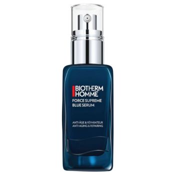 Force Suprême Blaues Anti-Aging- und Reparaturserum für Männer von Biotherm - Pumpflasche mit 50 ml