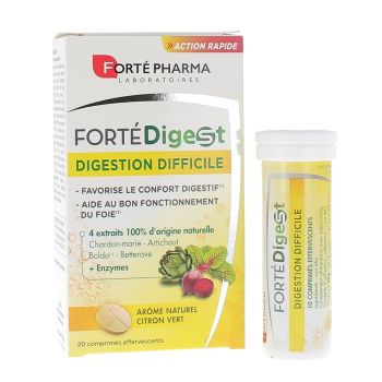 Forté Digest Schwierige Verdauung Forté Pharma - Packung mit 20 Brausetabletten
