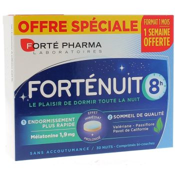 Forte Nacht 8h Forté Pharma - Packung mit 30 Tabletten
