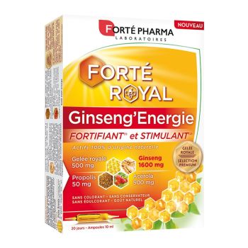 Forté Royal Ginseng'Energie stärkend & anregend Forté Pharma - 20 Ampullen zu 10ml