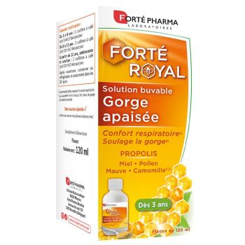 Forté Royal Lösung zum Trinken beruhigt den Hals Forté Pharma - Flasche mit 120 ml